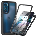 360 Protection Serie Motorola Moto G Stylus 5G Hülle - Schwarz / Durchsichtig