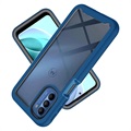 360 Schutz Motorola Moto G51 5G Hülle - Blau / Durchsichtig