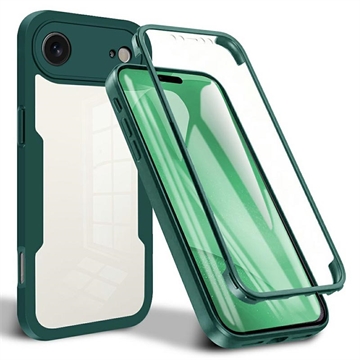 iPhone 17 Air 360 Schutz Hülle - Grün / Durchsichtig