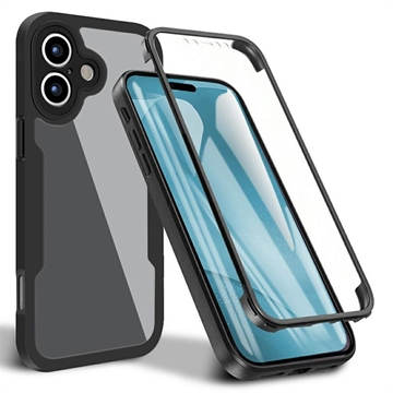 iPhone 17 360 Schutz Hülle - Schwarz / Durchsichtig