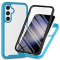 Samsung Galaxy A35 360 Schutz Hülle - Baby Blau / Durchsichtig