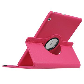 Huawei MediaPad T3 10 Rotierend Folio Case - Hot Pink