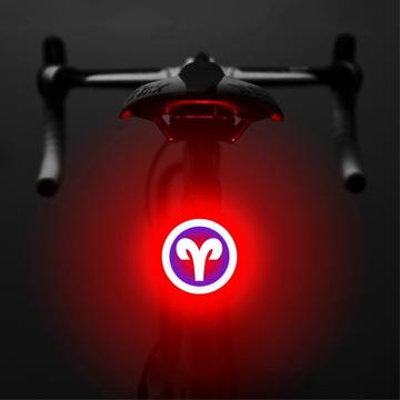3664 Kreative Fahrrad-Rücklicht IPX2 wasserdicht kleine Fahrrad LED-Licht Unterstützung USB-Ladung für Outdoor-Radsport