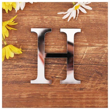 3D Acrylspiegel DIY Alphabet Wandaufkleber