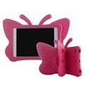 iPad Mini 2, iPad Mini 3 3D Shockproof Kids Schale - Schmetterling - Hot Pink