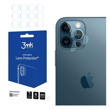 3MK Hybrid iPhone 12 Pro Kameraobjektiv Panzerglas - 4 Stk.