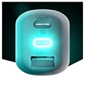 3MK HyperCharger 2xUSB-C 65W Schnell Ladegerät - PD3.0, QC4.0 - Weiß