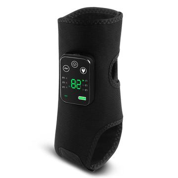 Beinmassagegerät mit 4 Motoren, Heizfunktion und Vibration - 6 Massageprogramme, 5 Heizstufen - 4000mAh - Schwarz