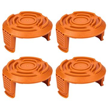 4 Stk. Spulenkappen für Worx Rasentrimmer WA6531 - ABS Kunststoff, 56.5x31.5mm