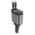 4-in-1-Autoladegerät und Sternenhimmel-Projektor mit USB-C- und Lightning-Kabeln