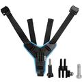 4-in-1-Motorradhelm-Kinnhalterung für GoPro - Blau