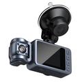 4K Dual-Lens WiFi Dash Cam mit Nachtsicht und 360 drehbarem Objektiv
