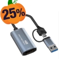 Video-Capture-Karte mit Mikrofon-Eingang und Line-Out - USB 2.0, HDMI