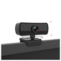 4MP HD Webcam mit Autofocus - 1080p, 30fps - Schwarz