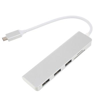 5-in-1 USB-C Hub zu 3x USB-A und TF/SD Kartenleser