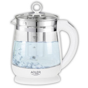 Adler AD 1299 Wasserkocher Glas 1.5l - mit Temperaturregler und Teesieb