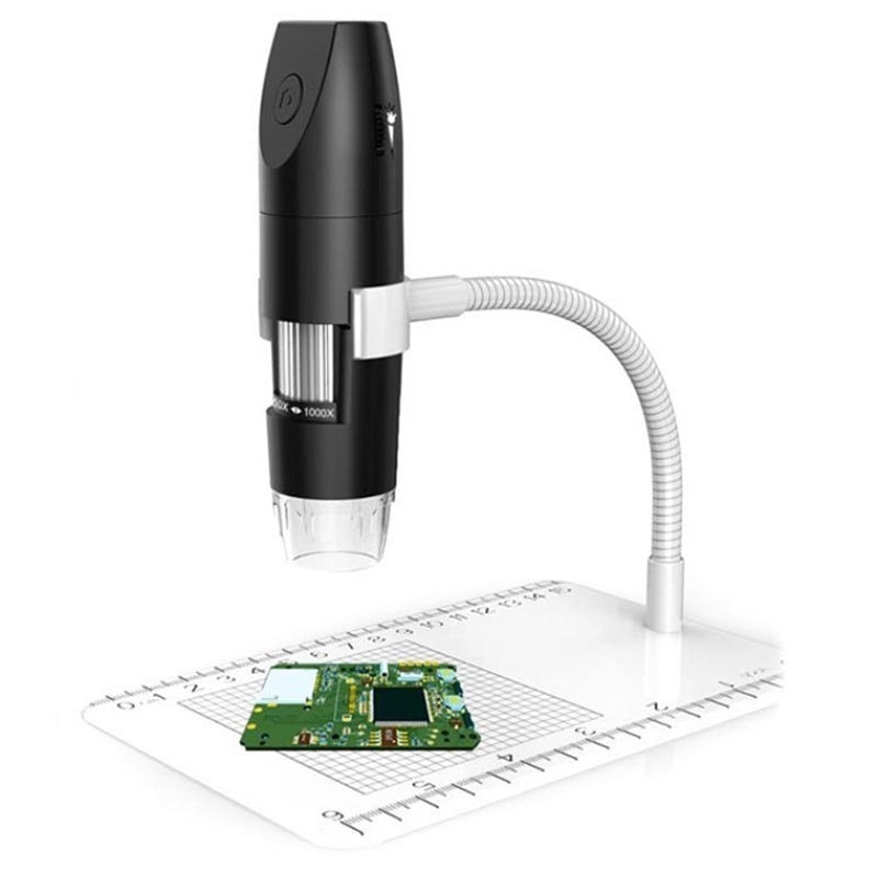LED 50X-1000X USB Digitalmikroskop Elektronisches Mikroskop mit Halterung Mikroskop 