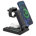 6-in-1 Dockingstation W2 - iPhone, AirPods, Apple Watch - Schwarz