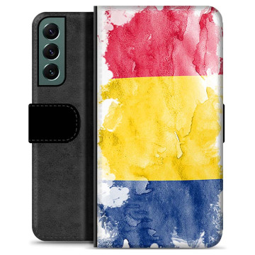 Samsung Galaxy S22+ 5G Premium Schutzhülle mit Geldbörse - Rumänische Flagge
