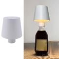 Touch Control Weinflaschen-Licht 3 wechselnde Farbe LED-Lampe tragbare Schreibtischlampe für Bar, Party - Weiß
