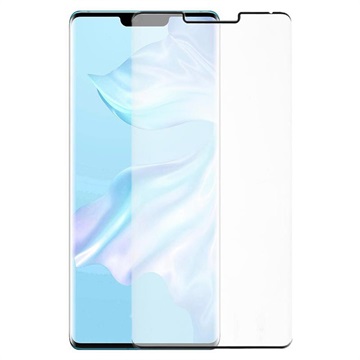 9D Full Cover Huawei Mate 30 Pro Panzerglas - 9H, 0.3mm - Schwarz