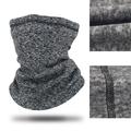 A01-WB Winter Outdoor Radfahren Gesichtsmaske Skifahren Halstuch Fleece Warm Neck Gaiter - Dark Grey