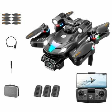 A168 Bürstenlose RC-Drohne mit 8K-Doppelkameras, optischer Fluss - Schwarz