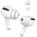 AHASTYLE PT99-2 1 Paar Ohrstöpsel Ohrstöpsel für Apple AirPods Pro 2 / AirPods Pro Bluetooth Kopfhörer Silikonkappen Abdeckung, Größe S - Weiß