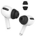 AHASTYLE PT99-2 1 Paar für Apple AirPods Pro 2 / AirPods Pro Silikon Ohrstöpsel Bluetooth Ohrhörer Ohrkappen Abdeckung, Größe M - Schwarz