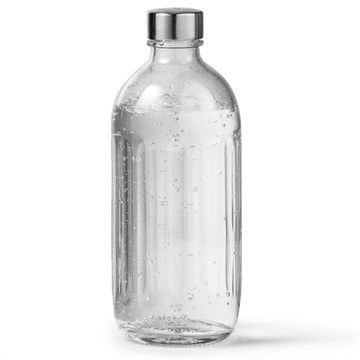 Aarke Glasflasche Pro - 800ml - Durchsichtig / Stahl