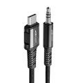 Acefast Audio Kabel USB-C zu 3.5mm Klinke - 1.2m - Schwarz
