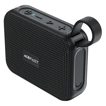 Acefast K15 Go – tragbarer Bluetooth-Lautsprecher – RGB-Beleuchtung, IPX7, Bluetooth 6.0 – Schwarz