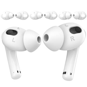 AirPods 3 Silikon-Ohrenschützer - 3 Paare - Hell Lila / Purpur / Rosa