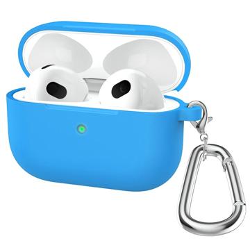 AirPods 3 Silikonhülle mit Schlüsselbund A060 - Blau