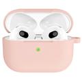 AirPods 3 Silikonhülle mit Schlüsselbund A060 - Hellrosa