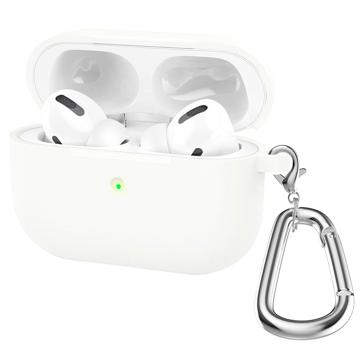 AirPods 3 Silikonhülle mit Schlüsselbund A060 - Weiß