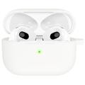 AirPods 3 Silikonhülle mit Schlüsselbund A060 - Weiß