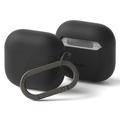 AirPods 4 Ringke Silikonhülle - stoßfester Schutz - Schwarz