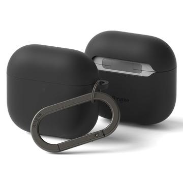 AirPods 4 Ringke Silikonhülle - stoßfester Schutz - Schwarz