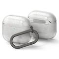 AirPods 4 Ringke Silikonhülle - stoßfester Schutz - Glitzer klar