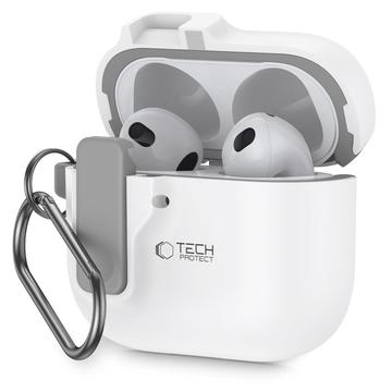 AirPods 4 Tech-Protect Slim Hook Hülle - Weiß