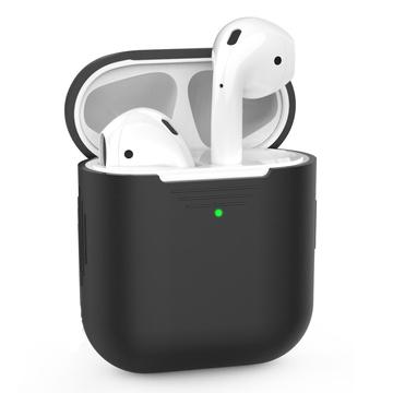 AirPods/AirPods 2 - AhaStyle PT02-3 Premium-Silikonhülle - Schwarz