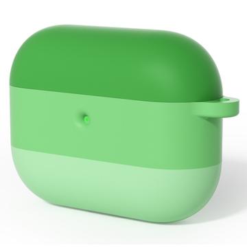 AirPods Pro 3 Gradient stoßfeste Silikonhülle mit Karabiner - Grün