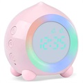 Wecker mit Buntem Nachtlicht - Rosa