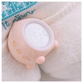 Wecker mit Buntem Nachtlicht - Rosa
