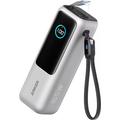Anker 25000mAh Power Bank 165W mit 2 integrierten USB-C Kabeln - Silber