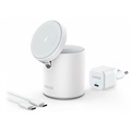 Anker MagGo 623 2-in-1 iPhone Qi Ladegerät - 7.5W - Weiß
