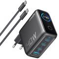Anker Zolo 140W GaN Desktop-Ladegerät mit USB-C-Kabel - Schwarz