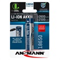 Ansmann MicroUSB Aufladbarer 18650 Akku - 2600mAh