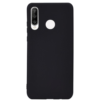 Anti-Fingerabdrücke Matte Huawei P30 Lite TPU Hülle - Schwarz